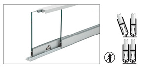 CRL Satin Anodized 72" Security Anti-Lift Track Assembly
