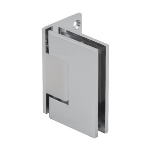 CRL Polished Chrome Melbourne Wall Mount Offset Back Plate Hinge