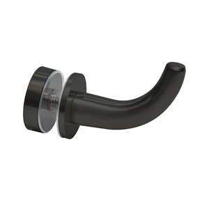 3-1/2 in. Matte Black Heavy Duty Coat Hook