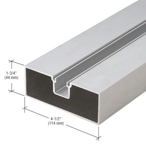 CRL-U.S. Aluminum Center Hung Hollow Door Jamb, Clear Anodized - 21'-8"