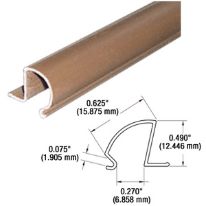 CRL Moulure de conversion en plastique, coloris marron