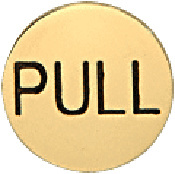 CRL Polished Brass 2" Round Pull Indicator