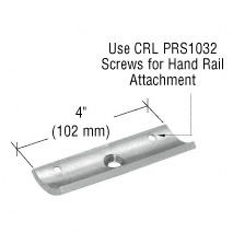 CRL Brushed Stainless 180º Post P-Series Radius Replacement Saddle