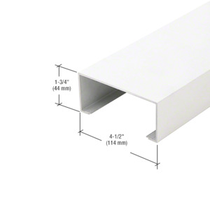 CRL-U.S. Aluminum Center Hung Door Jamb, White KYNAR® Paint - 24'-2"