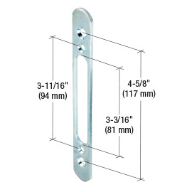 CRL 3/4" Wide Trim Plate with 4-5/8" Screw Holes