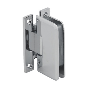 CRL Polished Chrome Petite 037 Series Wall Mount 'H' Back Plate Hinge