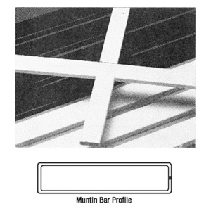 CRL White 3/16" x 3/4" Muntin Bar
