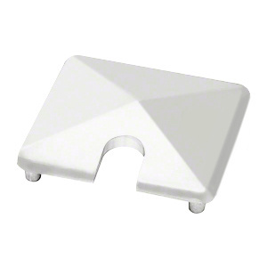 CRL Sky White 1100 Series Post Top Cap for End Posts