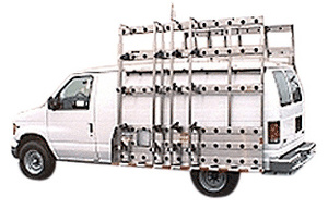 CRL 108" x 86" Stainless Steel Glass Rack for Vans
