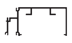 CRL-U.S. Aluminum Horizontal for 1/4" Glass - 24'-2", Dark Bronze/Black Anodized Class 1