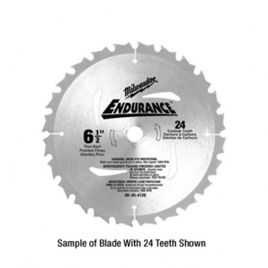 CRL Milwaukee® 6-1/2" Heavy-Duty 40 Carbide Teeth Circular Saw Blade