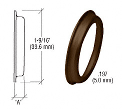 CRL Dark Bronze .197" Flared Cylinder Ring