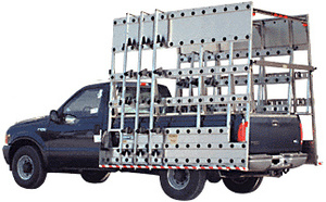 CRL 108" x 96" Aluminum Glass Rack for 3/4 to 1 Ton Pickup Trucks