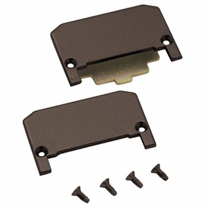CRL Dark Bronze Push Pad End Cap Package for Jackson® 1200 Series Panic Exit Device