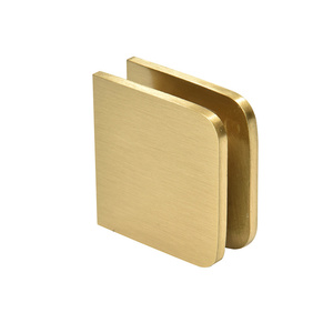 CRL Satin Brass Traditional Style Fixed Panel U-Clamp