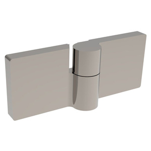 CRL Brushed Nickel Lugano Series Glass to Glass 180 Degree Hinge - For Right Hand Door