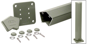 CRL Beige Gray 100 Series 42" 135º Surface Mount Post Kit