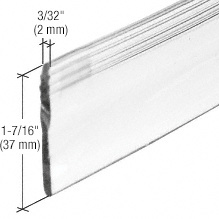 CRL 36" Clear Heavy Gauge Shower Door Bottom Seal and Wipe