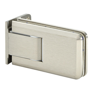 Brushed Nickel Wall Mount with Offset Back Plate Crown Series Hinge
