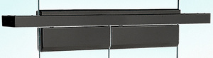 CRL Black Powder Coated 4-1/2" Custom Length Double Door Floating Header