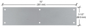 CRL Brushed Stainless 3-1/2" x 15" Push Plate