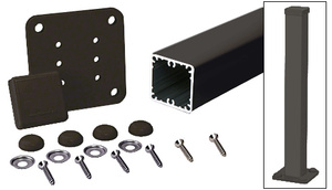 CRL Matte Bronze 100 Series 48" Surface Mount Post Kit