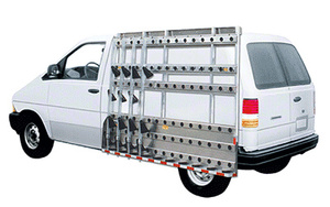 Used glass sales racks for vans