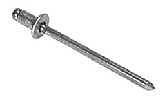 CRL 1/8" Diameter, 3/16" to 1/4" Grip Range Aluminum Mandrel & Rivet in Packs of 1000