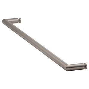 Brushed Nickel 24" Mitered Single Mount Towel Bar
