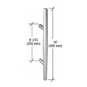 Commercial Door Aluminum Plate-Style Pull Handle