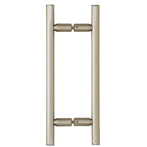 CRL Brushed Nickel 8" Ladder Style Back-to-Back Pull Handles