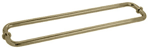 CRL Brushed Bronze 24" Back-to-Back Towel Bars for Glass