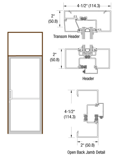 CRL-U.S. Aluminum Dark Bronze/Black Anodized Class 1 Thermally Improved ...
