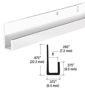 CRL Brite Anodized 1/4" Standard Aluminum J-Channel