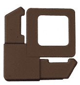 CRL Bronze 5/16" Square Cut with Lift Tab Plastic Screen Frame Corner