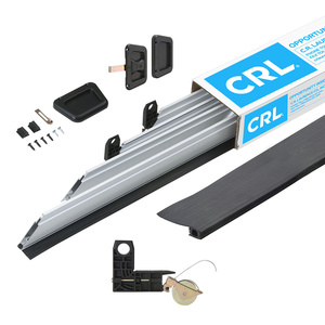 CRL White 36" x 81" Heavy-Duty Extruded K.D. Sliding Screen Door Kit - 2" Frame