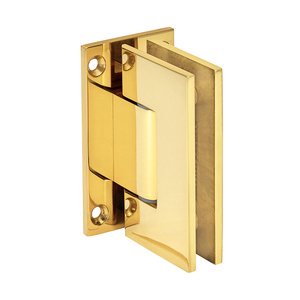 CRL Unlacquered Brass Vienna 337 Series Adjustable Wall Mount Full Back Plate Hinge