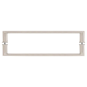 CRL 24" Polished Nickel Back-to-Back Oval/Round Towel Bar