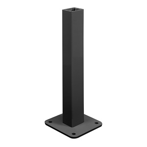 CRL Matte Black ARS Surface Mount Aluminum Stanchion