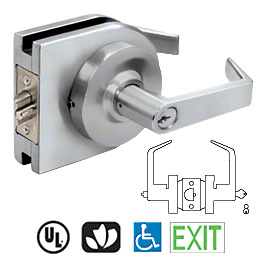 CRL Satin Anodized Grade 2 Lever Lock Housing - Entrance