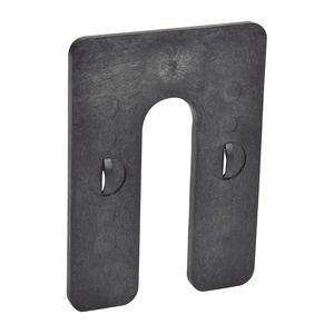 CRL Black 1/4" x 4" Plastic Interlocking Horseshoe Shims
