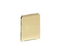 CRL Satin Brass End Cap for WU3 Series Wet/Dry U-Channel