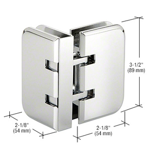 CRL Chrome Estate 090 Series 90 Degree Glass-to-Glass Hinge