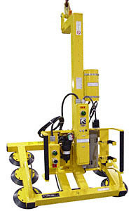 CRL Wood's Powr-Grip® AC Powered C-Frame Manual Tilting 6-Cup Vacuum Lifter 750 Series