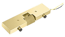 CRL Polished Brass Electric Strike Keeper for Single Doors- Fail Secure