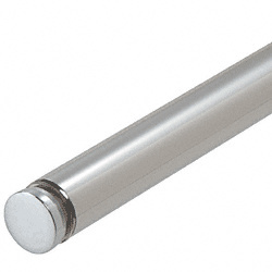 CRL Polished Stainless 72" Tube with One End Cap