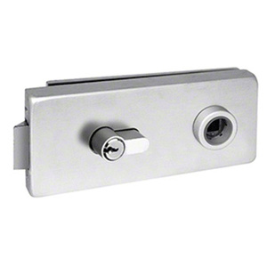 Fallbrook Satin Anodized Square Latch Housing with Keyed Cylinder
