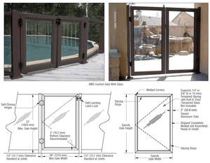 CRL Matte Bronze AWS Custom Gate System