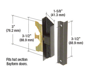 CRL Black Sliding Screen Door Latch and Pull with 3-1/2" Screw Holes for Section Doors by Bayform