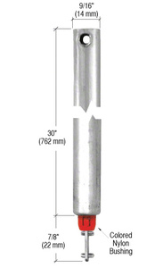 CRL 30" Tubular Spiral Tilt Window Balance Red Bushing